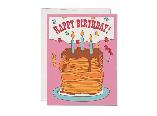 Pancake Birthday birthday greeting card