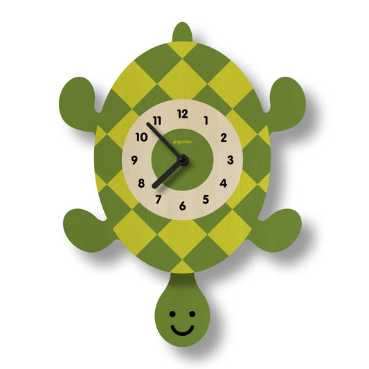 Turtle Pendulum Clock - Wood