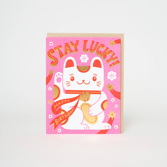 HELLO! LUCKY -- Stay Lucky Cat: Plastic sleeve