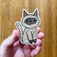 Mummy Cat Halloween Sticker