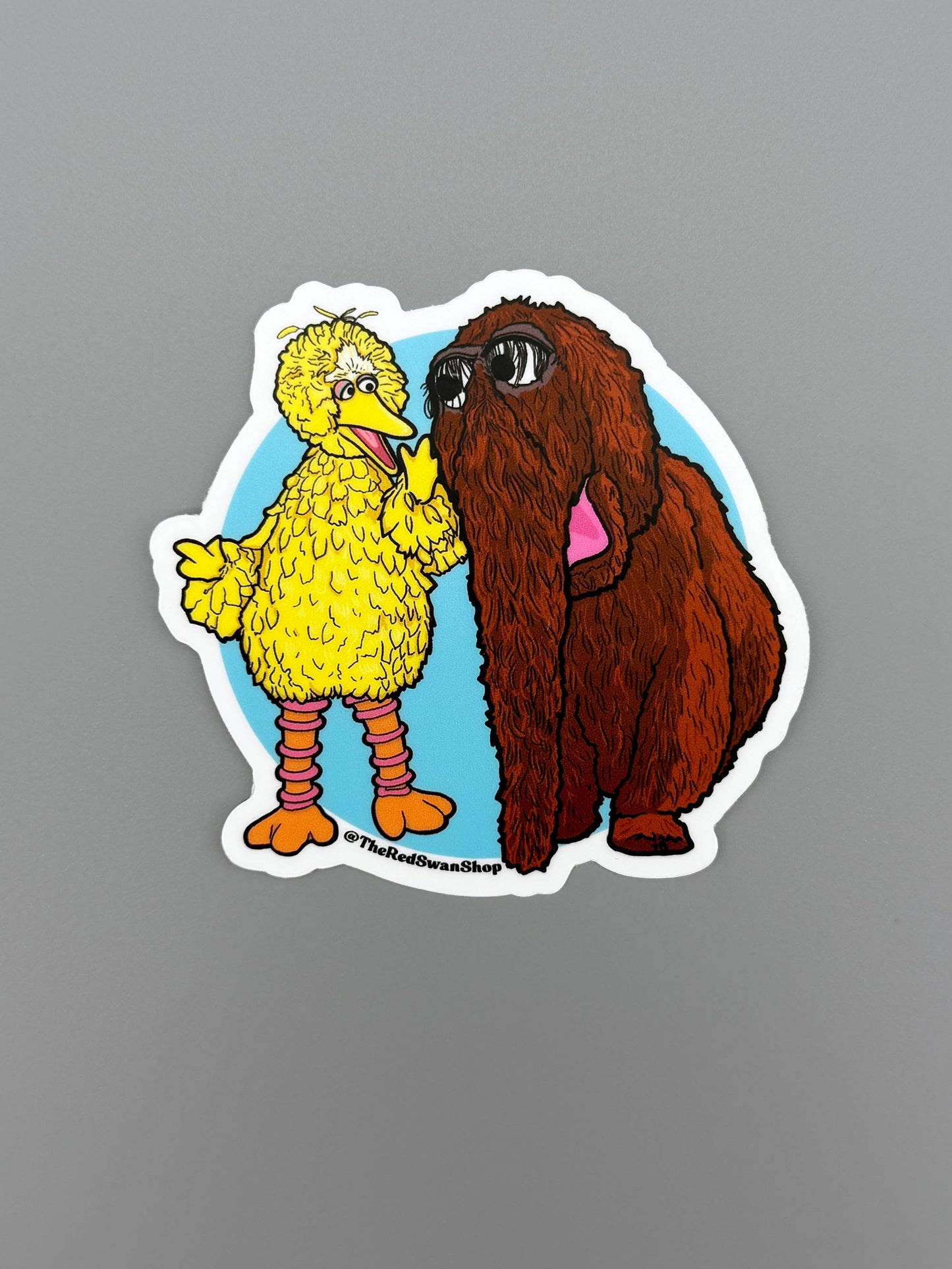 Vinyl Decal - Ride or Die - Big Bird & Snuffy