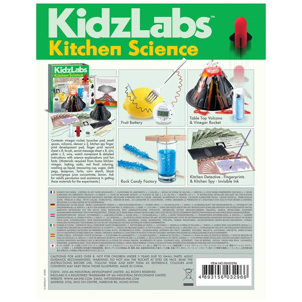 Kitchen Science Stem Science Kit-6 Different Experiments