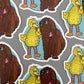 Vinyl Decal - Ride or Die - Big Bird & Snuffy