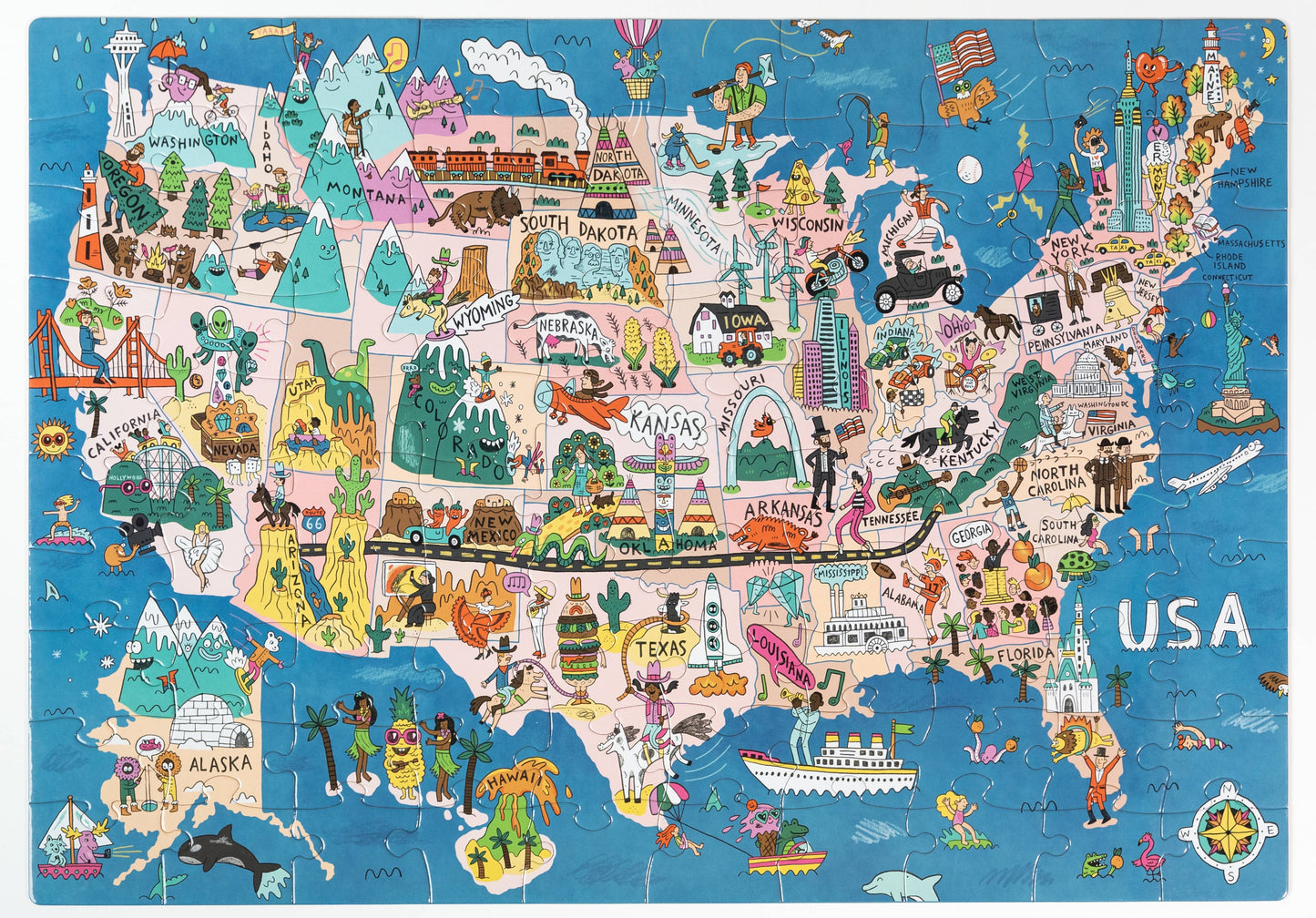 Nolja See the USA 100pc Jigsaw Puzzle