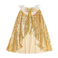 Gold Sequin Cape - Dress Up - Kids Cape