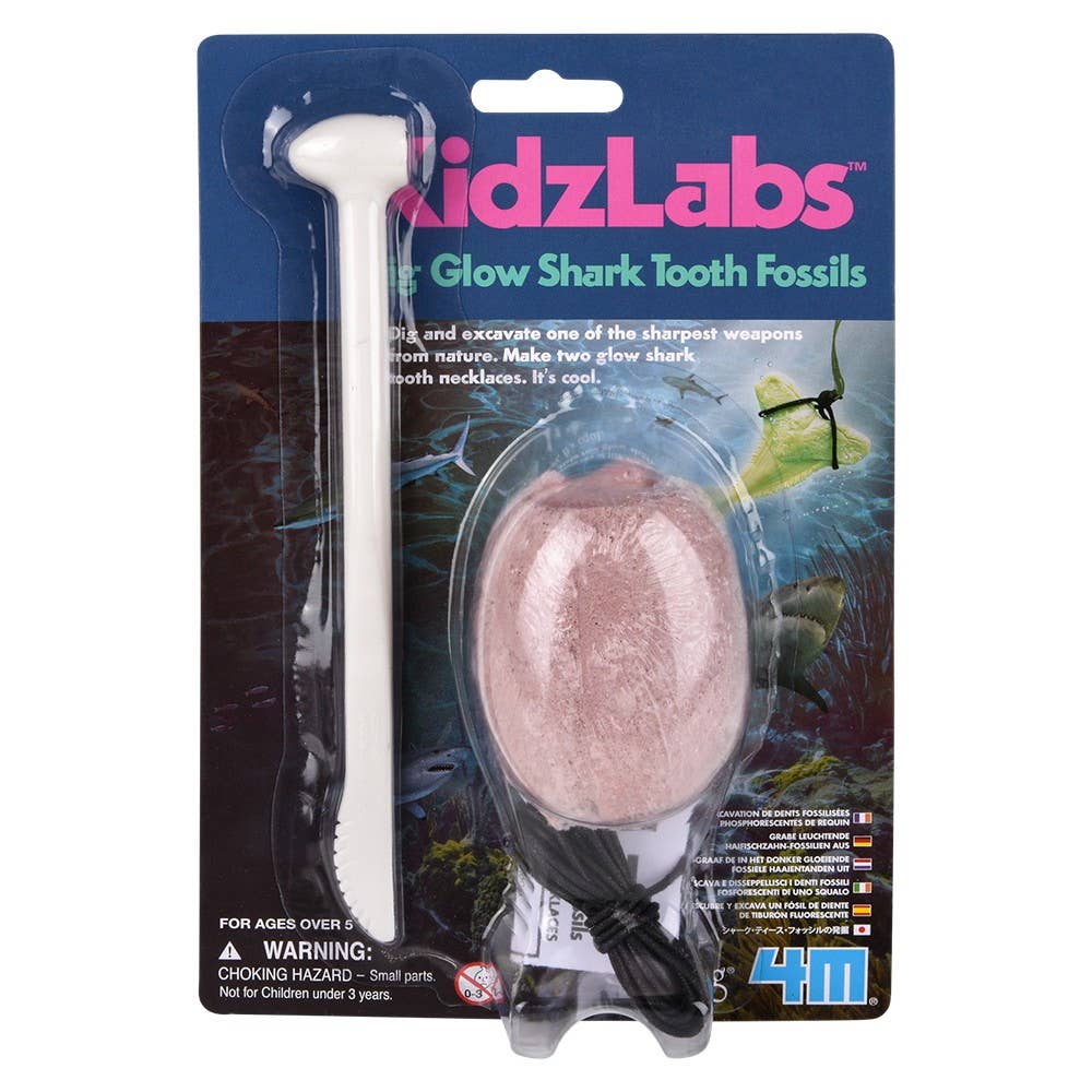 KidzLabs /Dig Glow Shark Tooth Fossils