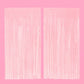 Party Supplies Pink Matte Curtain, Bday Decor, Photobooth