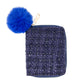 Tweed Plain Wallet: Blue