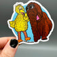 Vinyl Decal - Ride or Die - Big Bird & Snuffy