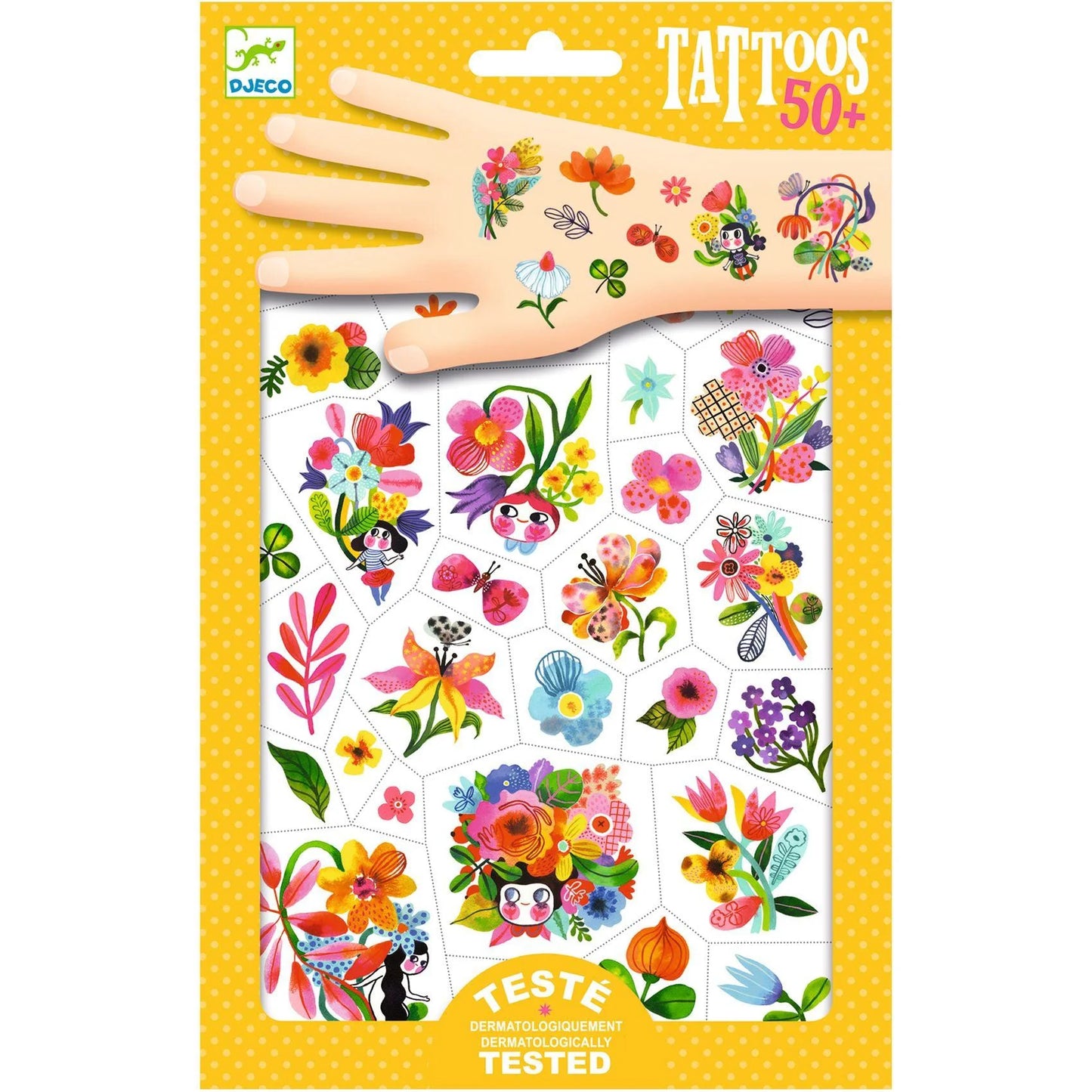 Agua Floral Temporary Tattoos