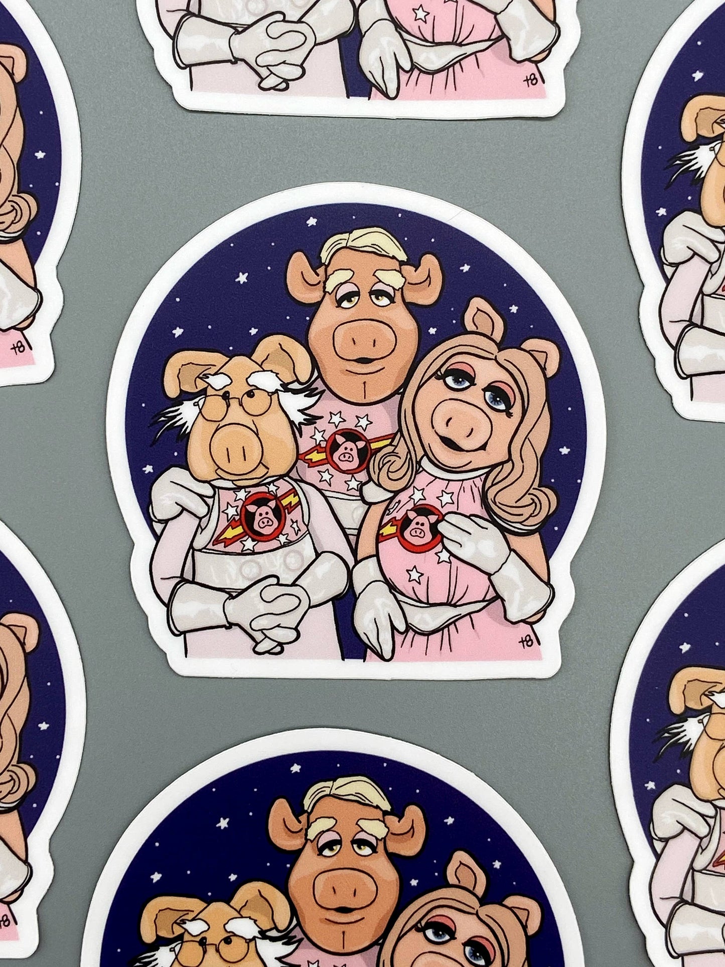 Vinyl Decal - Pigs In Space - The Muppets