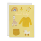 Yellow Baby greeting card