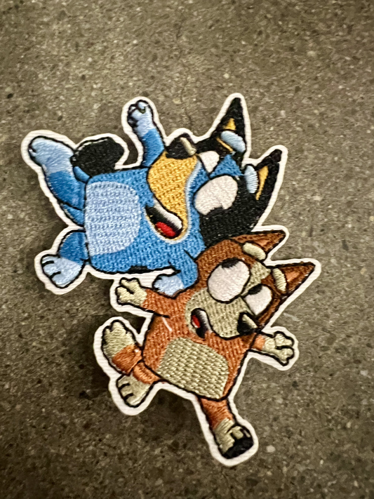 Bluey & Bingo Iron on Patch