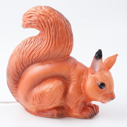Squirrel Lamp with Plug