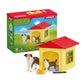 Friendly Dog House Farm Figurine Toys Play Set