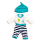 Cold Weather Turquoise Doll Pajamas 12 5/8” inch