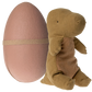 Gantosaurus in egg - Medium - Dark ocher