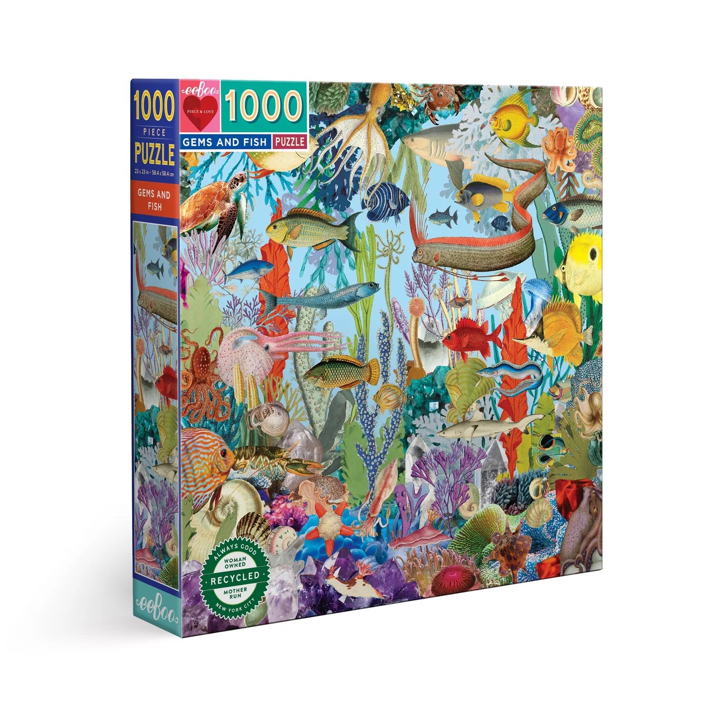 Gems and Fish - 1,000 Piece Puzzle