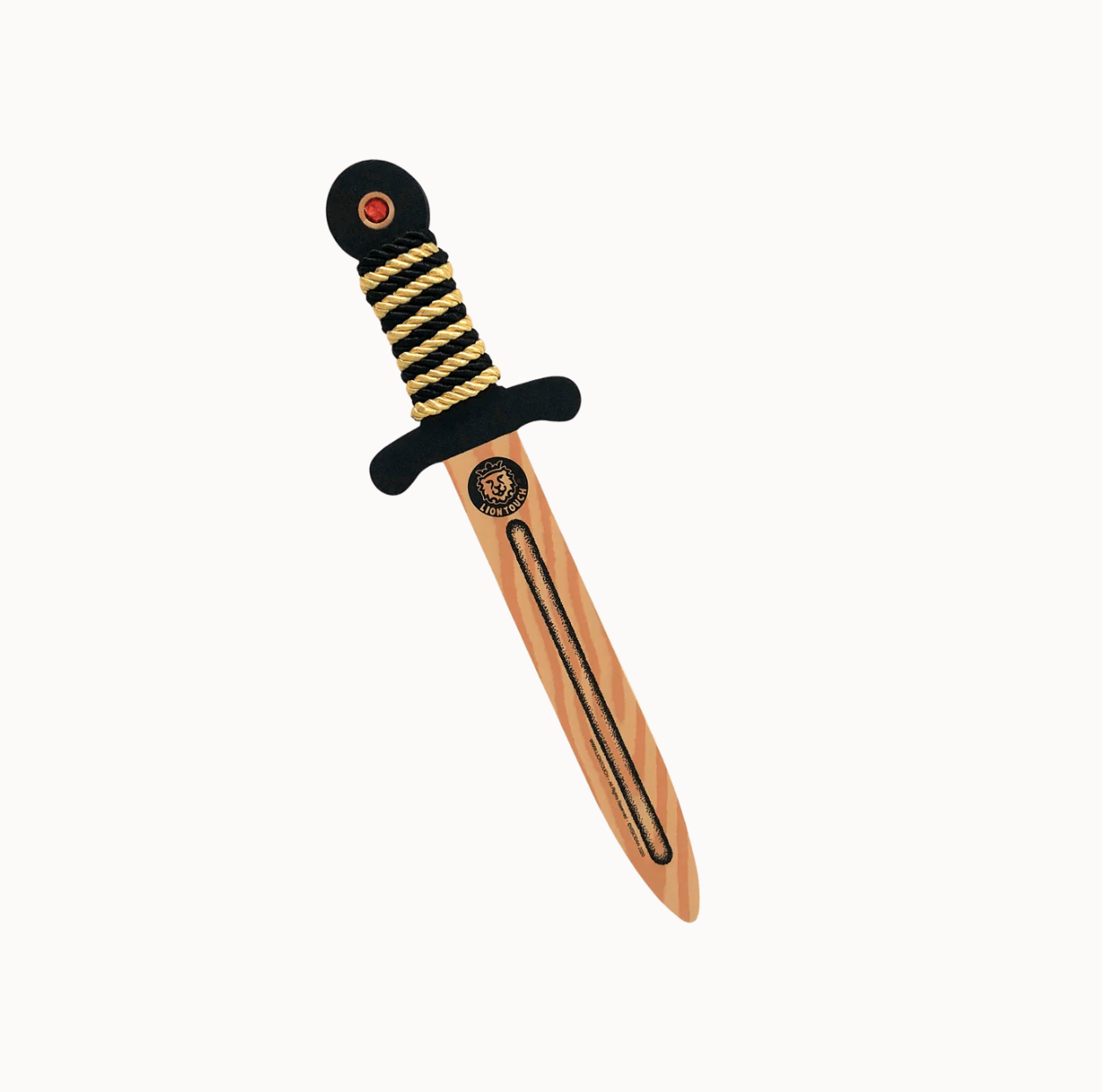 Woodylion "Wooden" Dagger with Black and Gold