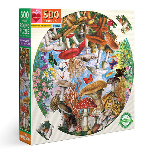Mushrooms and Butterflies - 500 piece puzzle