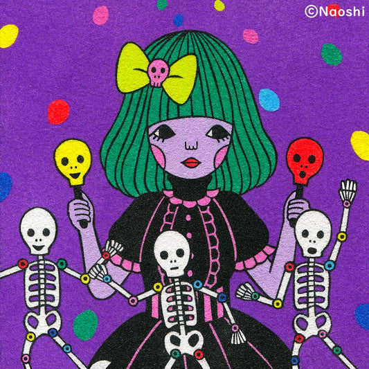 【8×8 Art Print】Dancing Skeltons