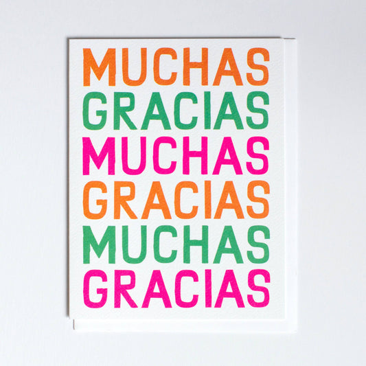 Muchas Gracias Note Card