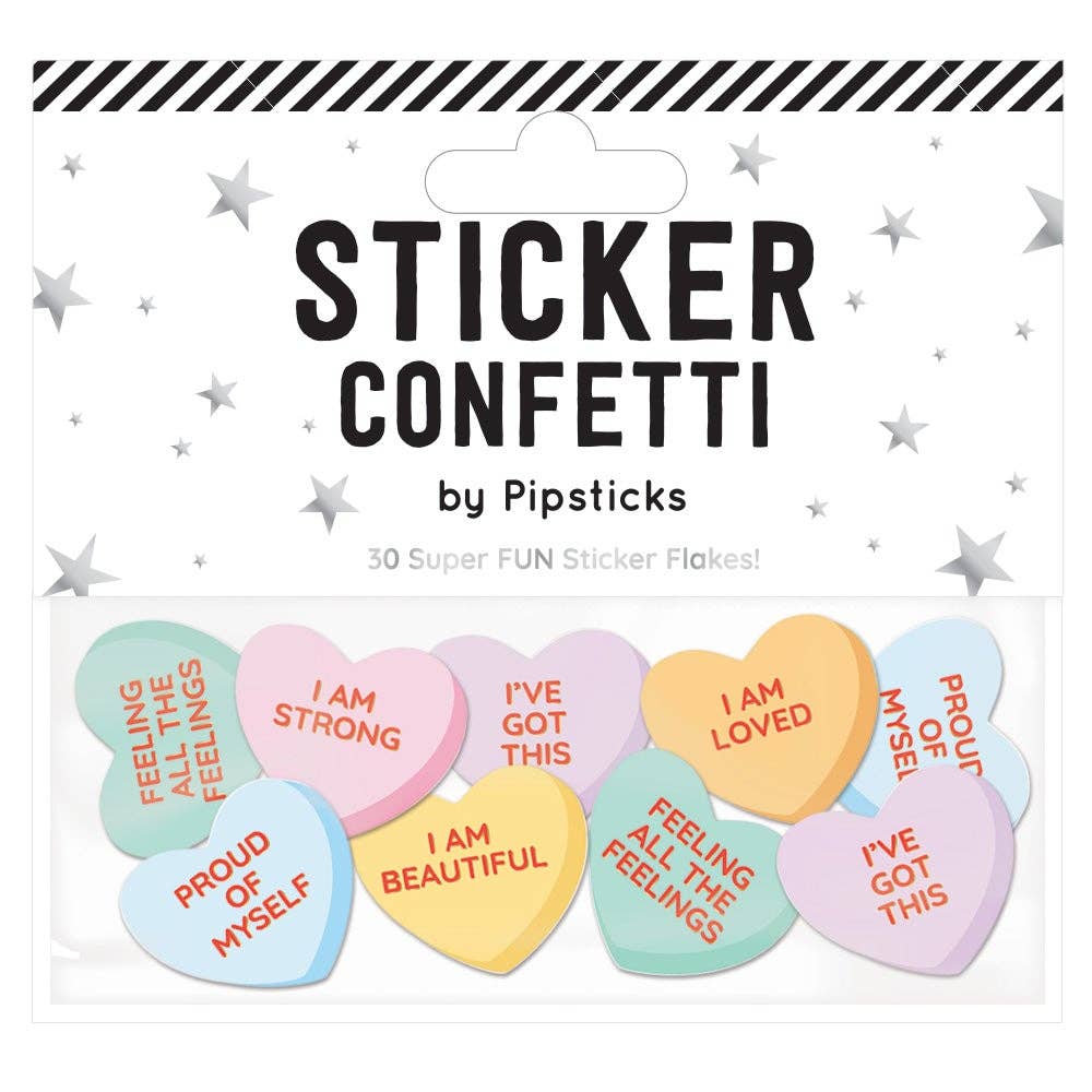 Heartening Sticker Confetti