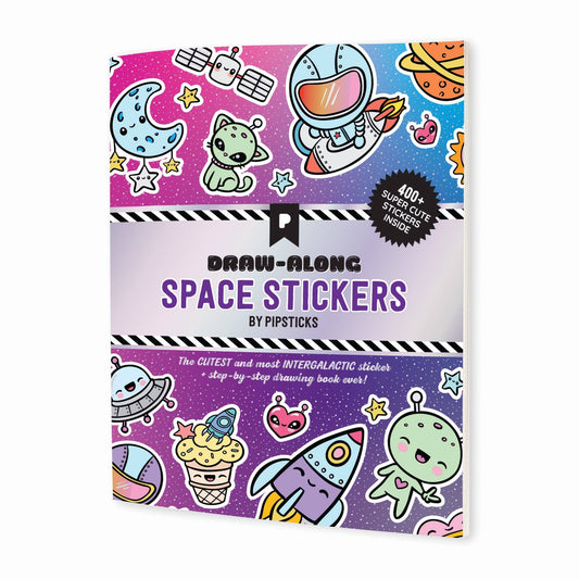 Draw-Along Space Sticker Book