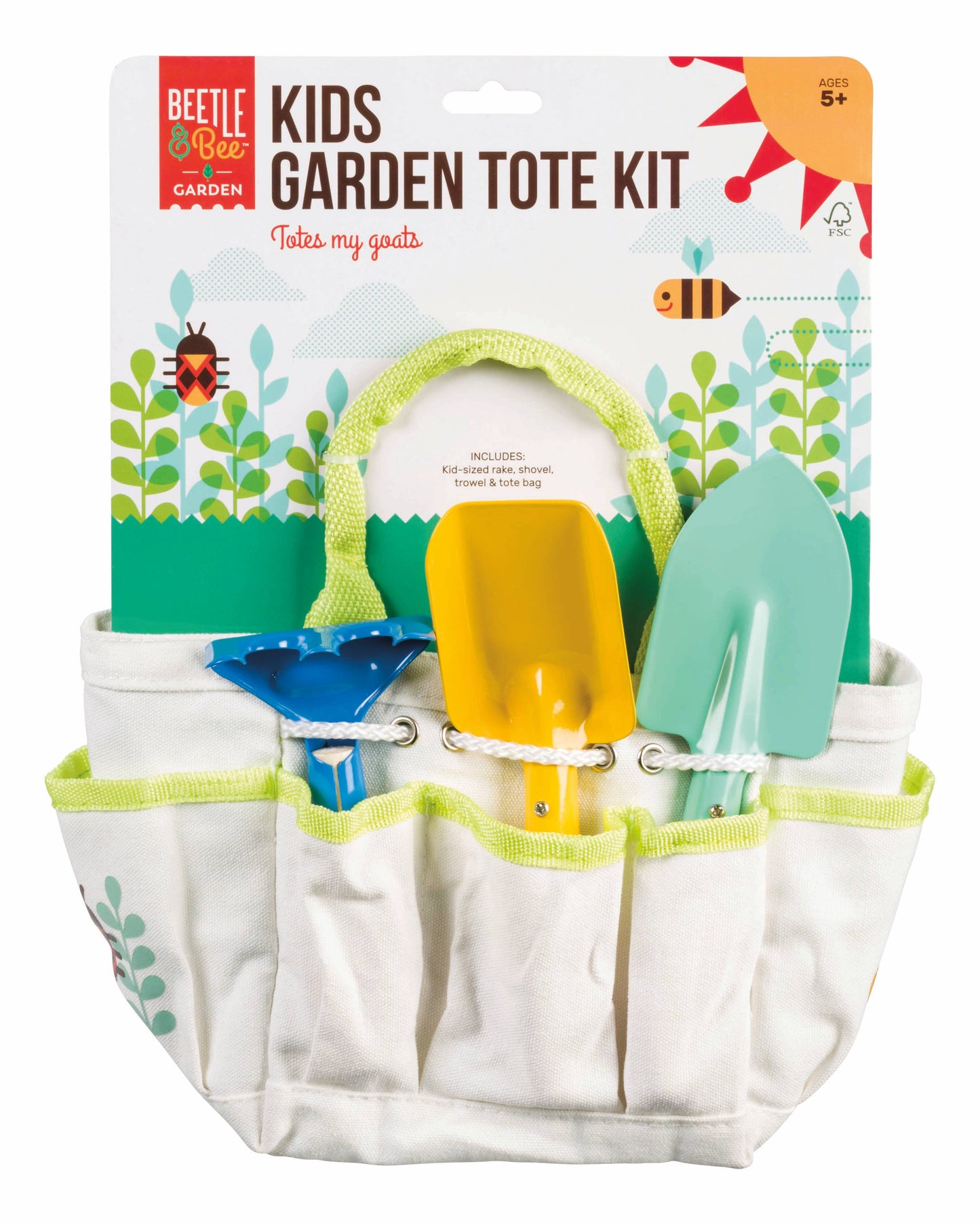 Toysmith Beetle & Bee Kids Garden Tote Kit