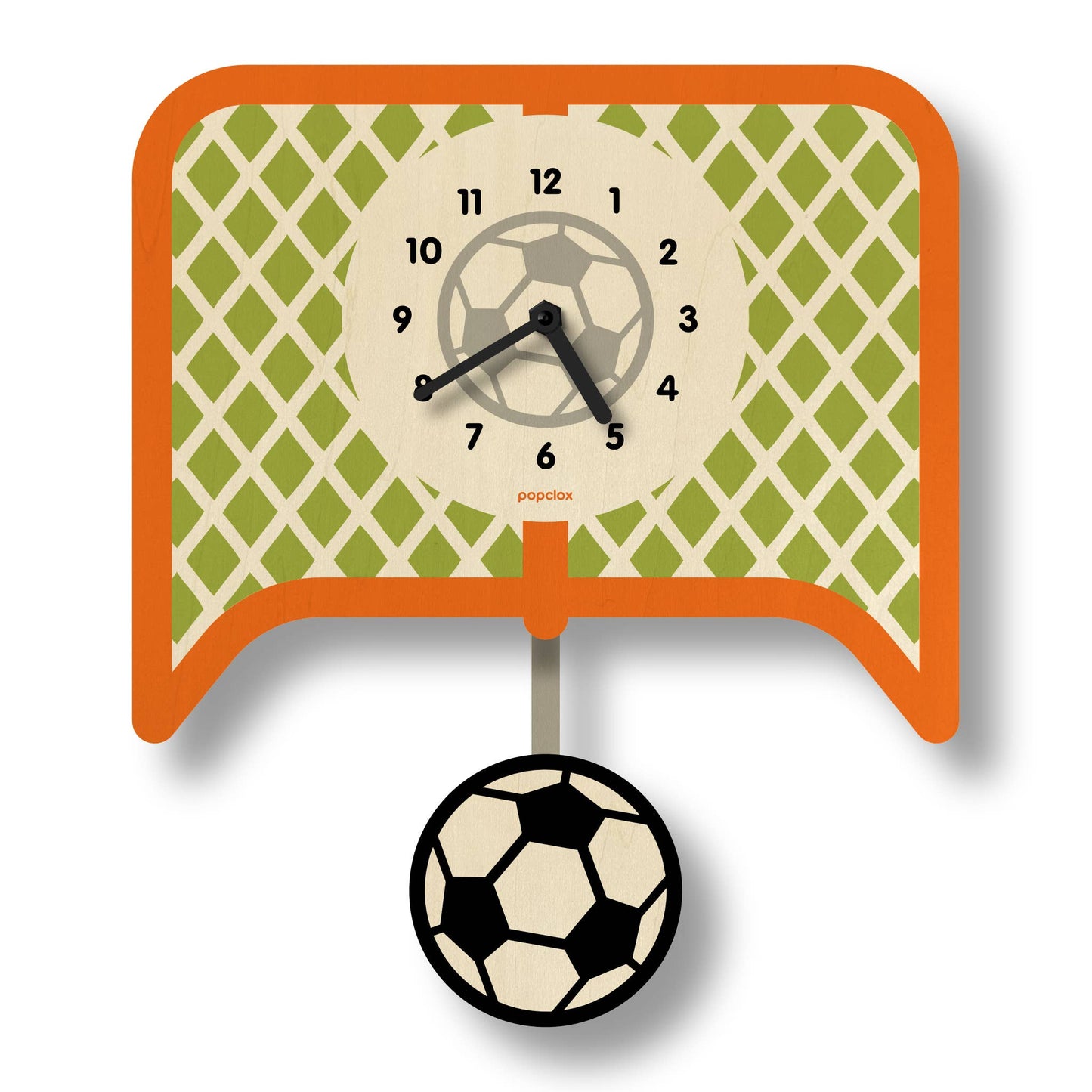 Soccer Pendulum Clock - Wood