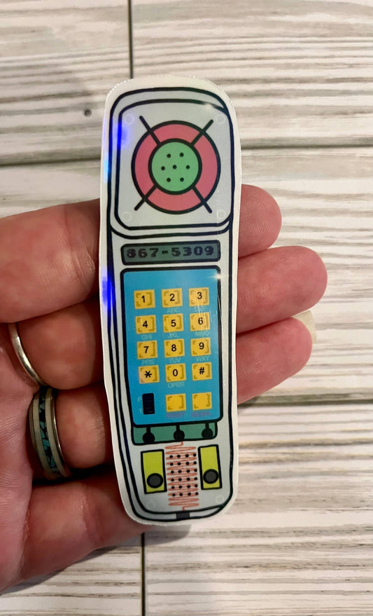 Retro 80’s Phone, Vinyl Sticker